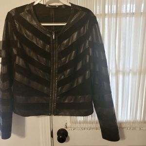 Faux leather jacket